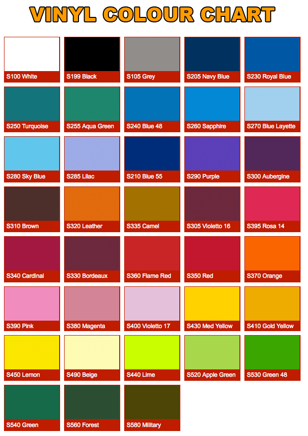 vinyl-colours